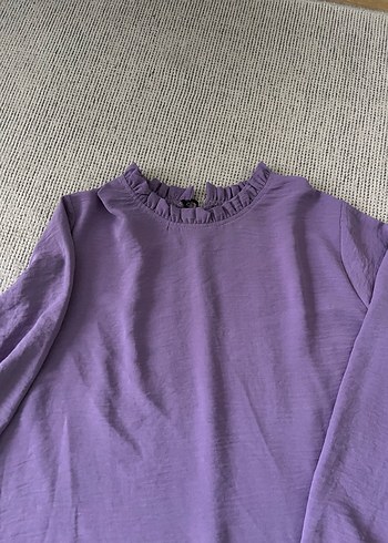 Mor Fırfırlı  Tunik - Görsel 3