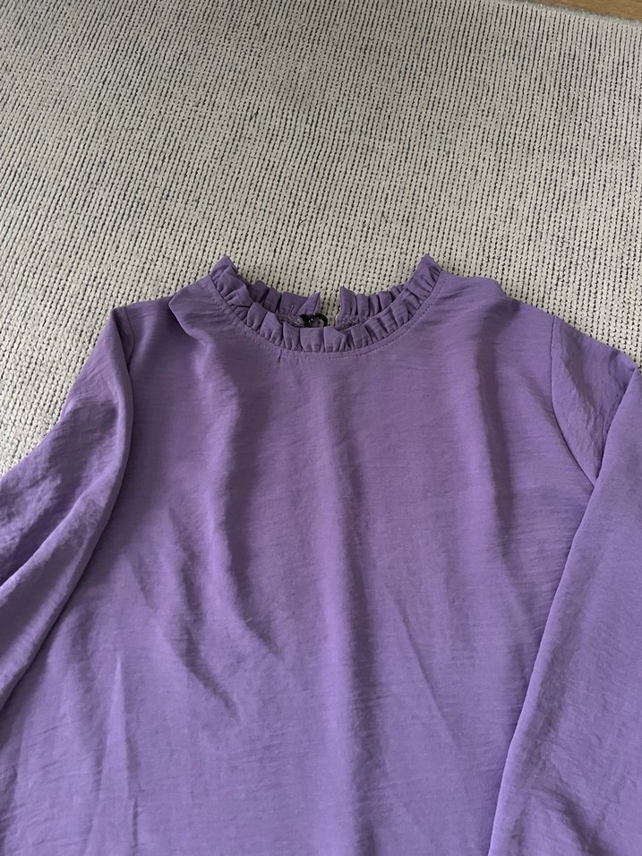 Mor Fırfırlı  Tunik - Görsel 3