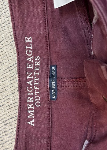 Bordo Düğmeli Kadın Şort - Görsel 3