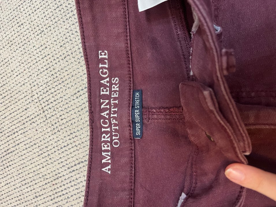 Bordo Düğmeli Kadın Şort - Görsel 3