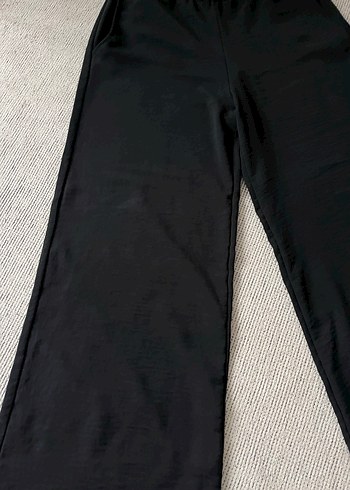 Siyah Rahat Kesim Kadın ayrobin Pantolon - Görsel 3
