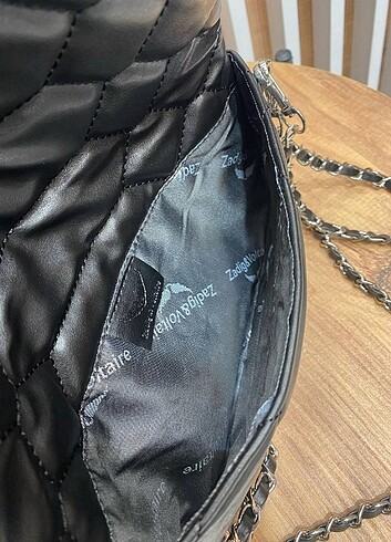Zadig & Voltaire ZADİG&VOLTAİRE çapraz askılı kol çantası çift zincirli 
