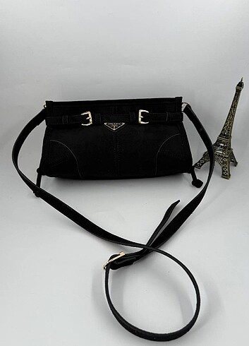 Prada küçük boy 26 x 14 cm süet deri malzemeden 