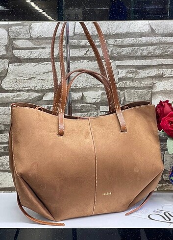 Poletto Polene süet deri 40 cm büyük boy