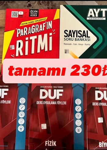 AYT Sayısal Soru Bankası ve Ders Uygulama Föyleri