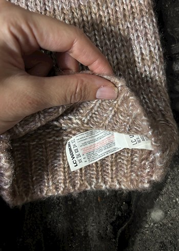 Örgü Bej Kadın Bere - Görsel 3