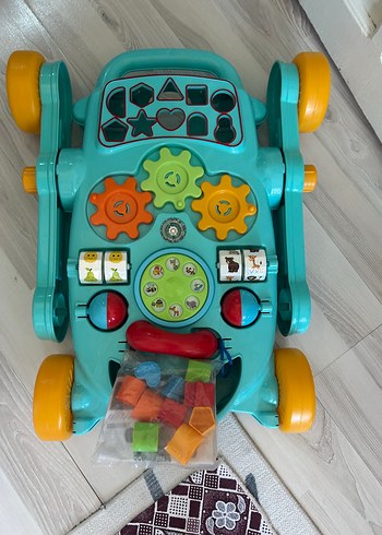  Beden Renkli Turkuaz Bebek Yürüteci