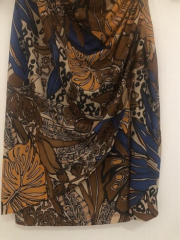 Kikiriki Kruvaze Çok Şık Mevsimlik Elbise - Görsel 3