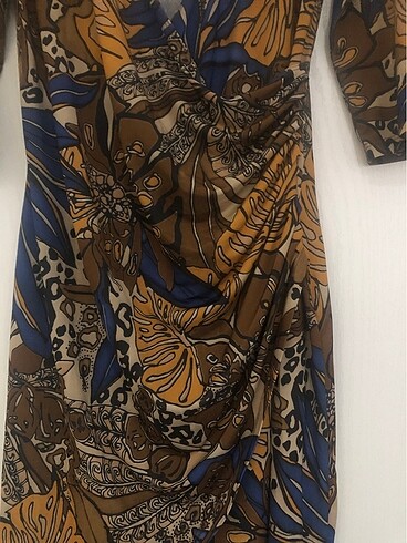 Kikiriki Kruvaze Çok Şık Mevsimlik Elbise - Görsel 7