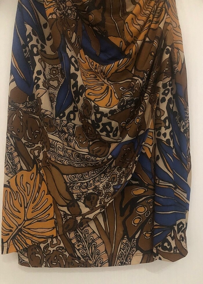 Kikiriki Kruvaze Çok Şık Mevsimlik Elbise - Görsel 3