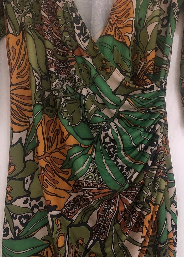 Kikiriki Kruvaze Çok Şık Elbise - Görsel 2