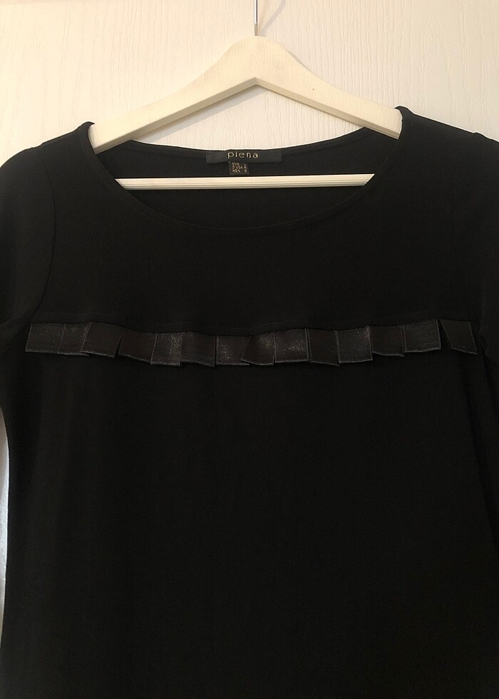 Siyah Resmi Gün ve Gece, Ofis Stili Saten Detaylı Şık Elbise - Görsel 4