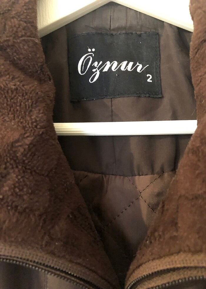 Büyük Beden Kahverengi Kışlık Kaban - Görsel 2
