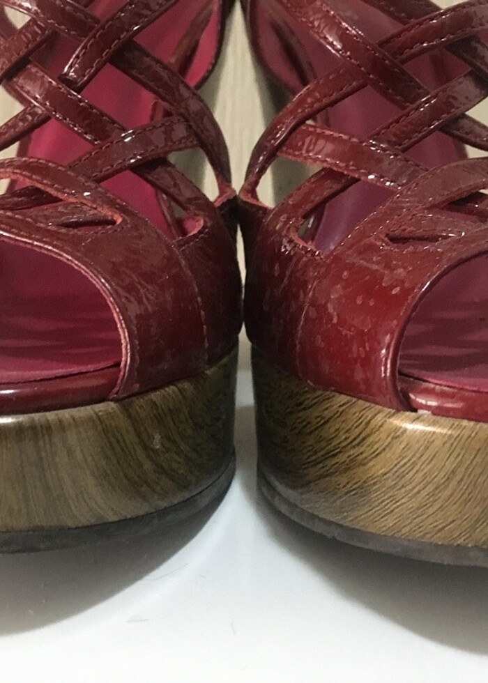 Dolgu Topuklu Yazlık Bayan Ayakkabı/Sandalet - Görsel 5