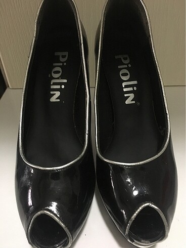 Siyah Rugan Abiye Bayan Yazlık Ayakkabı - Görsel 5