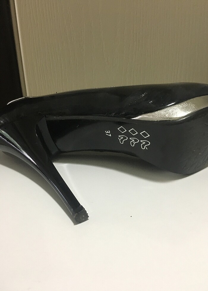 Siyah Rugan Abiye Bayan Yazlık Ayakkabı - Görsel 3