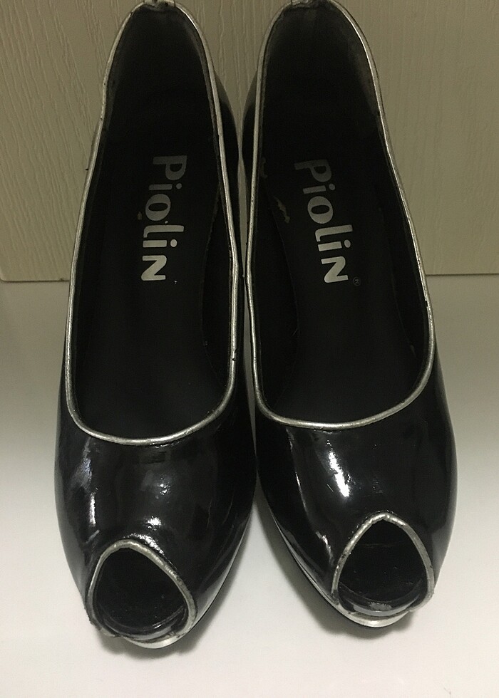 Siyah Rugan Abiye Bayan Yazlık Ayakkabı - Görsel 2