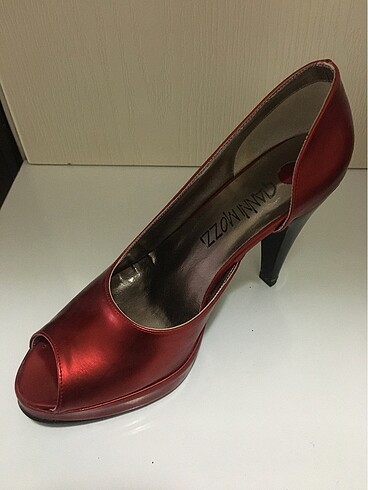 Kırmızı Rugan Abiye Ayakkabı - Görsel 5