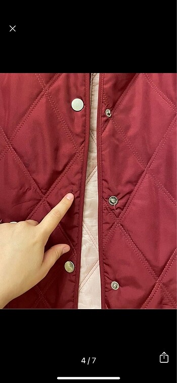 38 Beden bordo Renk Kapitone Ceket