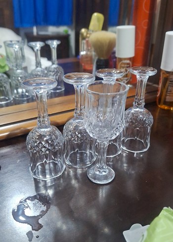 Kristal Desenli Küçük Şarap Kadehleri - Görsel 2