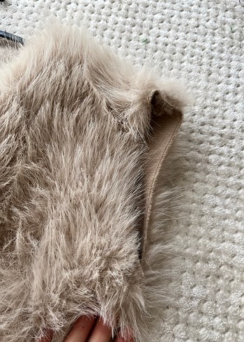 Kürk Detaylı Süet Bohem Yelek - Görsel 2