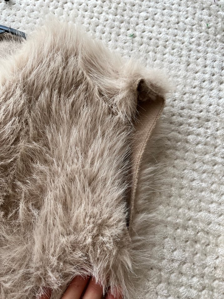 Kürk Detaylı Süet Bohem Yelek - Görsel 2