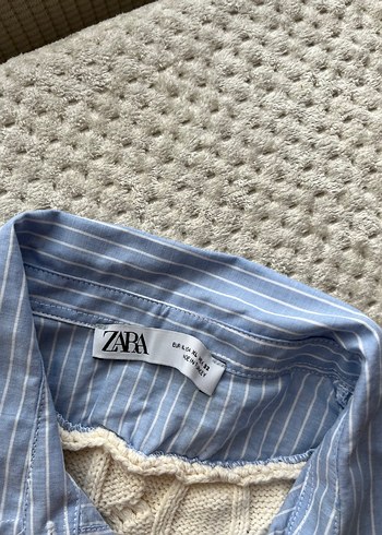 Bej Örgü Kısa Kollu Bohem Süveter - Görsel 3