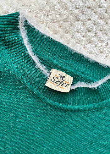 Nakışlı Renkli Kadın Mini Triko Kazak - Görsel 4