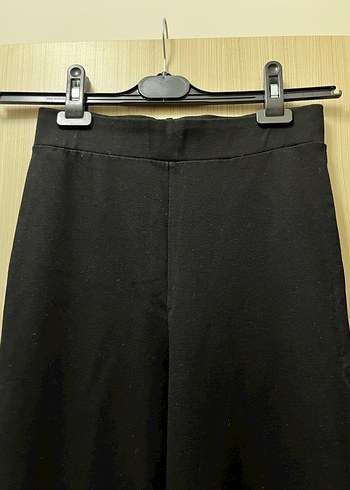 Siyah İspanyol Paça Tayt Pantolon - Görsel 3