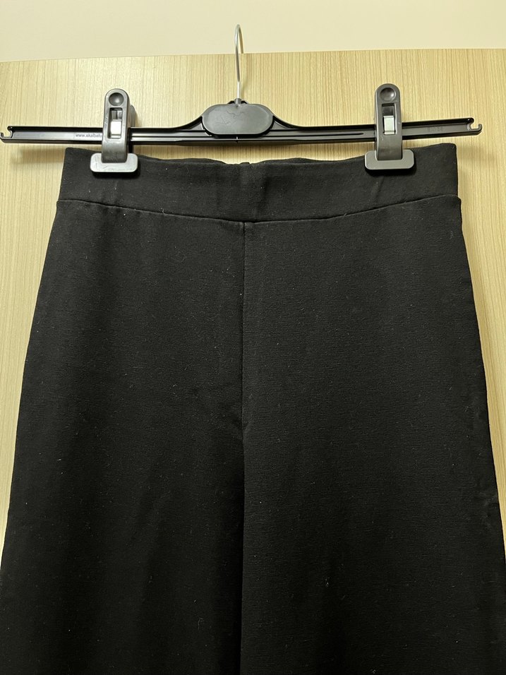 Siyah İspanyol Paça Tayt Pantolon - Görsel 3