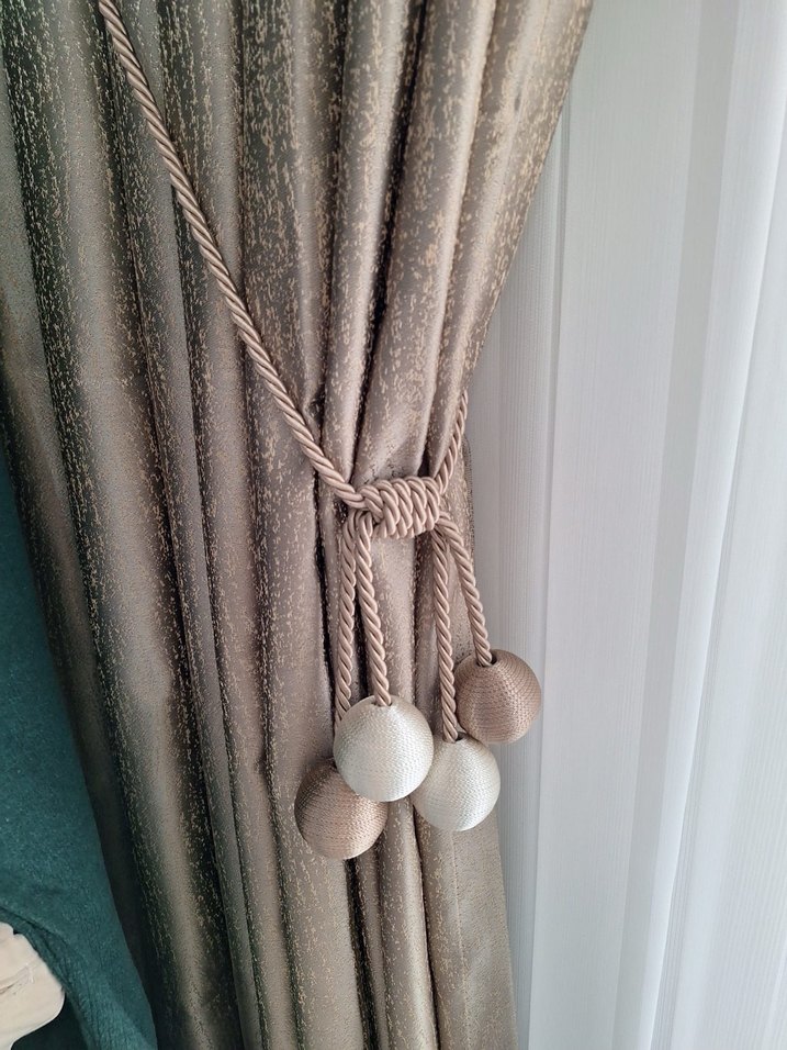 İkili Vizon Renk Sıfır Fon Perde - Görsel 2