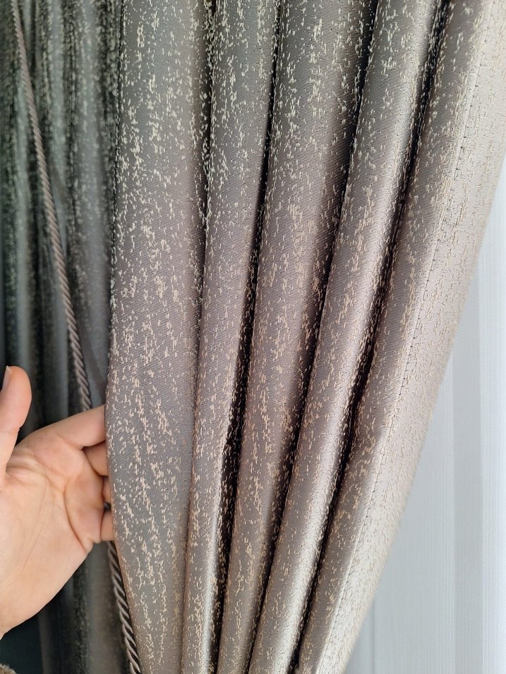 İkili Vizon Renk Sıfır Fon Perde - Görsel 3