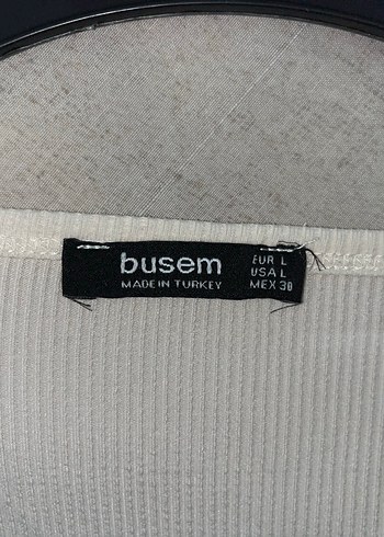 Busem L Beden Krem Crop Üst - Görsel 4