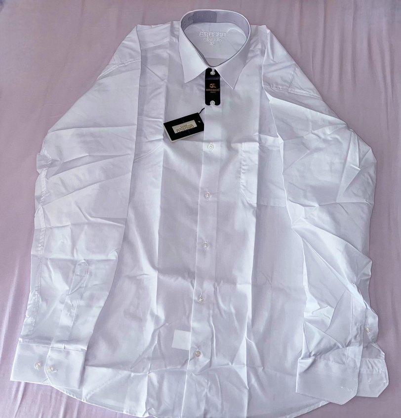 Beyaz Erkek Uzun Kollu Gömlek - Görsel 2