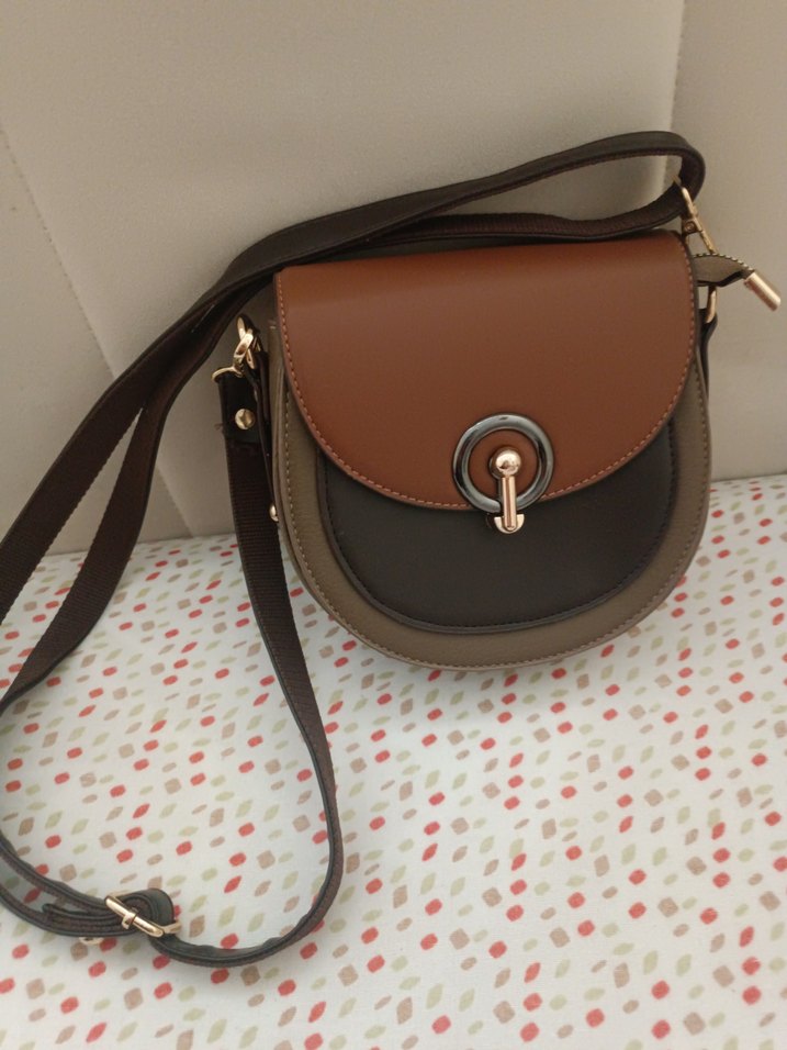 Bohem Kahverengi Deri Kadın Çanta - Görsel 3