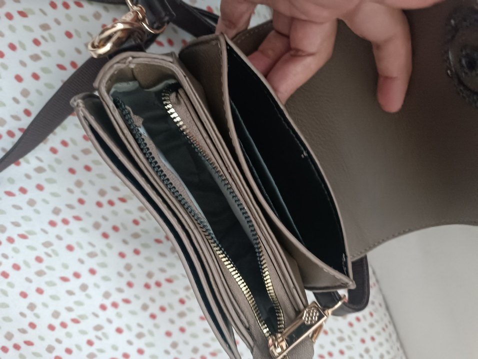 Bohem Kahverengi Deri Kadın Çanta - Görsel 2