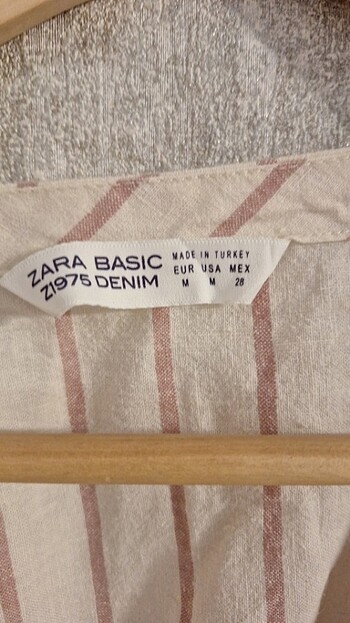Zara Zara pamuk elbise doğal kumaş