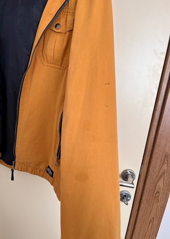 Erkek Sarı Fermuarlı Ceket - Görsel 3