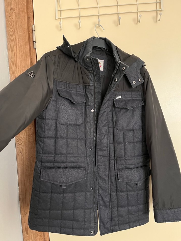 Gri Regular Fit Düğmeli Erkek Mont - Görsel 3