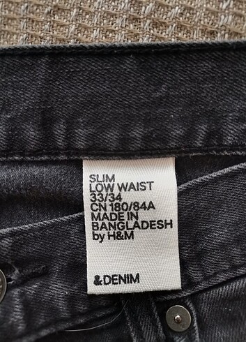 34 Beden siyah Renk H&M ERKEK PANTOLON