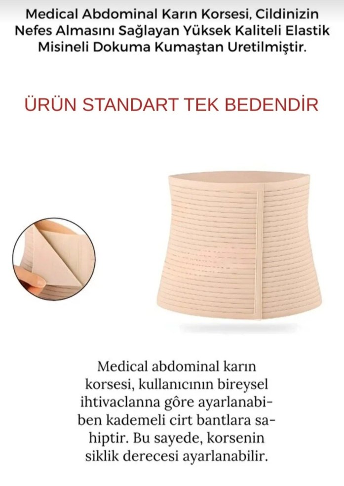 Bej Dikişsiz  Korse - Görsel 2