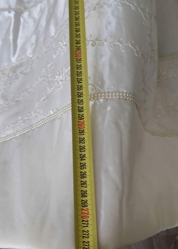 inci detaylı güpürlü yatak örtüsü - Görsel 8