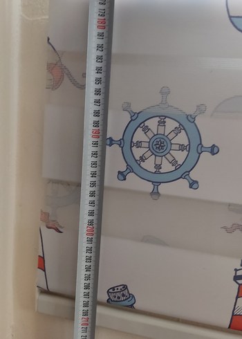 Çok Renkli Bohem Deniz Temalı Baskılı zebra perde - Görsel 5