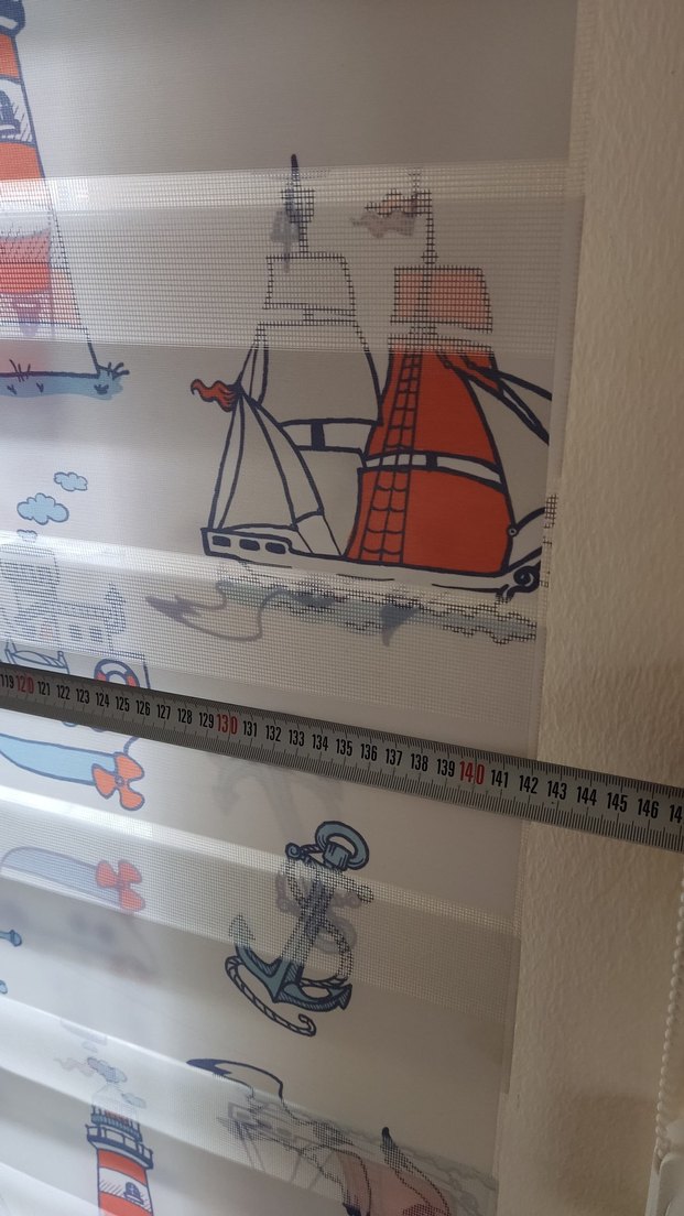 Çok Renkli Bohem Deniz Temalı Baskılı zebra perde - Görsel 4