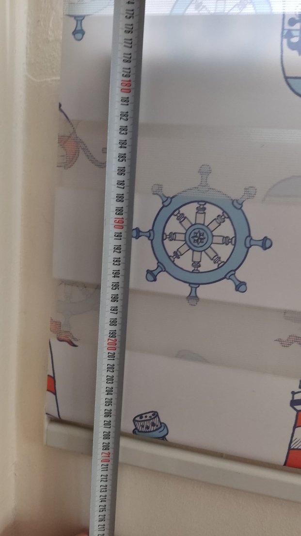 Çok Renkli Bohem Deniz Temalı Baskılı zebra perde - Görsel 5