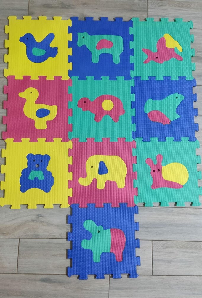 Renkli Çocuk Oyun Matı Hayvan Figürlü - Görsel 2