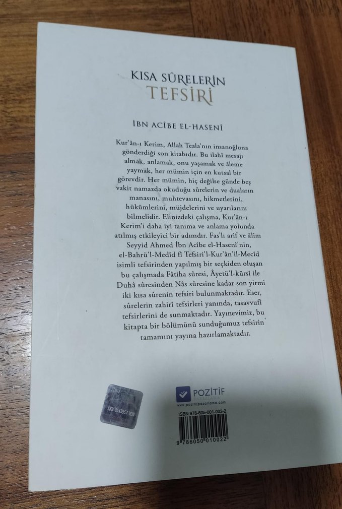 Kısa Surelerin Tefsiri - İbn Acibe El-Haseni - Görsel 2