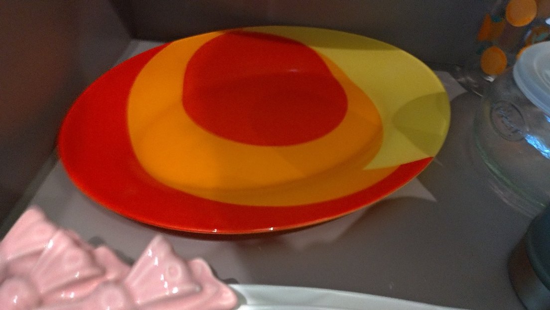 Renkli Desenli Yemek Tabağı - Görsel 2