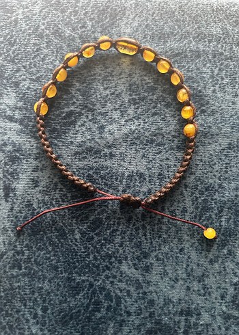 Orijinal Damla kehribar bileklik - Görsel 4