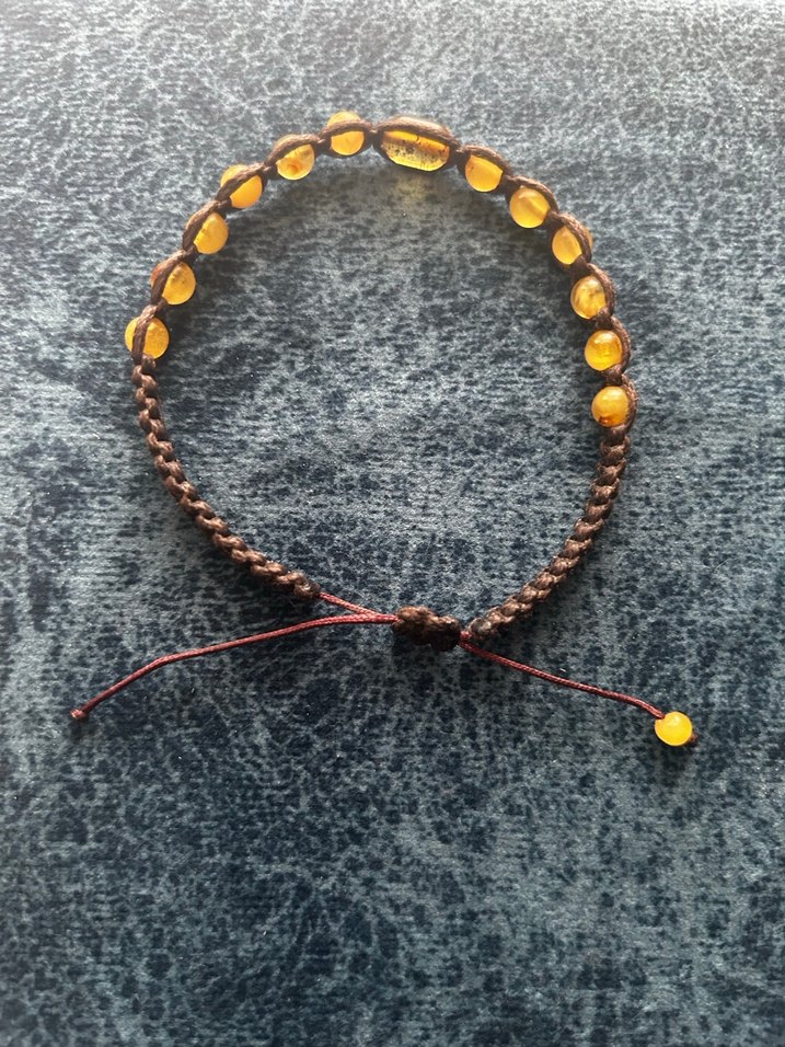 Orijinal Damla kehribar bileklik - Görsel 4